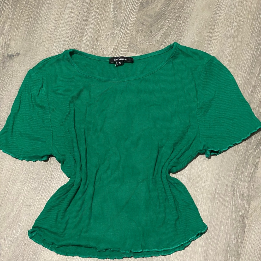 Ambiance Green Crop Top